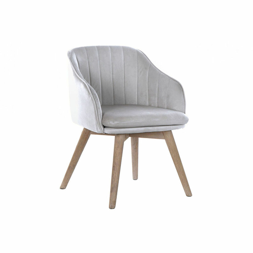 Chair DKD Home Decor 56 x 55 x 74 cm Natural Light grey