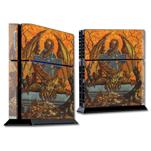 MightySkins SOPS4-Autumn Dragon Skin for Sony PS4 Console - Autumn Dra