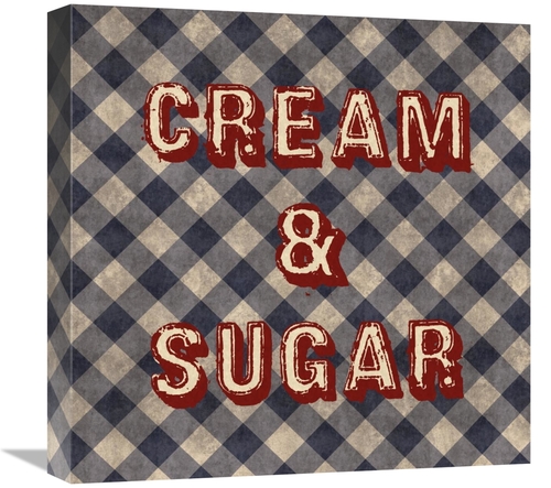 Global Gallery GCS-394018-1818-142 18 x 18 in. Cream & Sugar Art Print