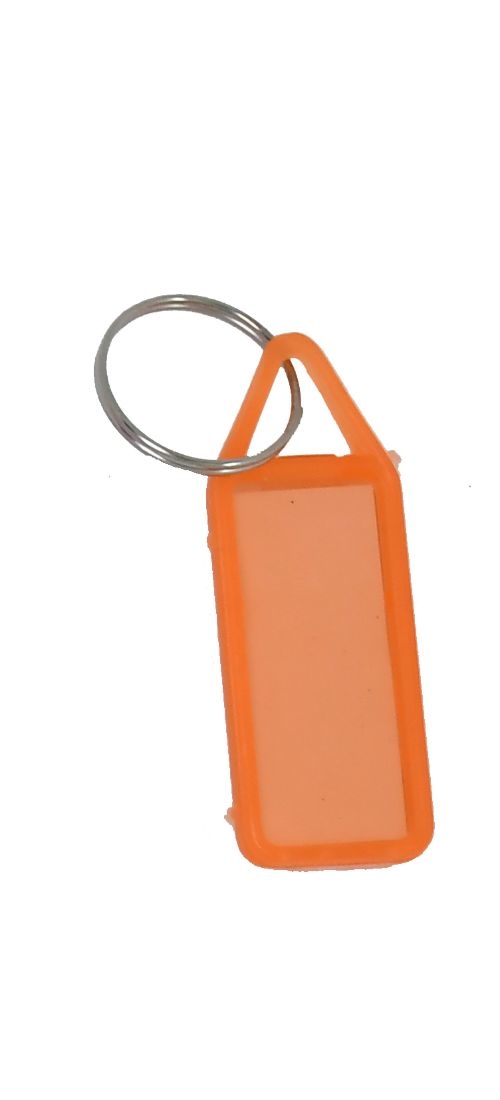 Plain Label Key Chain - Orange