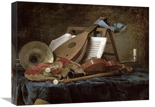 Global Gallery GCS-283272-22-142 22 in. The Attributes of Music Art Pr