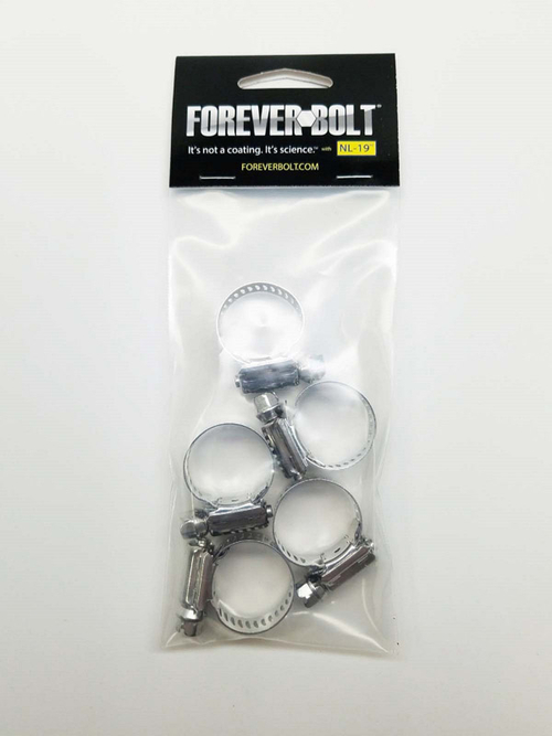 Foreverbolt 4000252 0.43 in. to 25-32 in. SAE 6 Mini Clamp Silver Hose