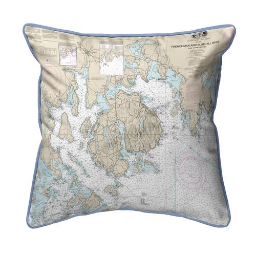 Betsy Drake SN13312MT Frenchman & Blue Hill Bays, ME Nautical Map 