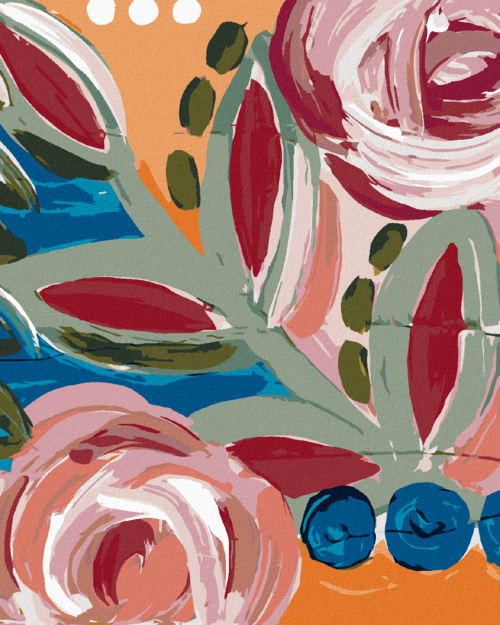 Paint by Numbers - COLOURFUL FLOWERS 2 (HALEY BUSH)