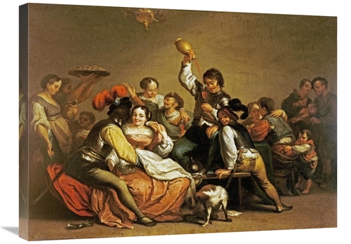 Global Gallery GCS-266184-30-142 30 in. A Merry Company Art Print - Si