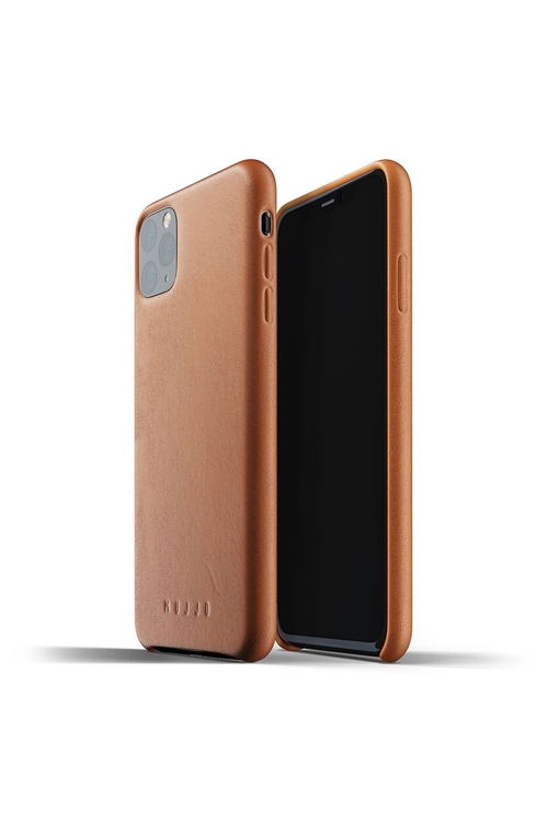 Mujjo MUJJO-CL-003-TN Full Leather Case for iPhone 11 Max Pro, Tan