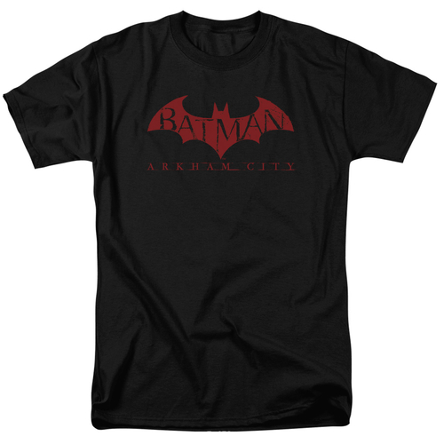 Trevco BM2011-AT-9 Arkham City & Red Bat Short Sleeve Cotton Adult Reg