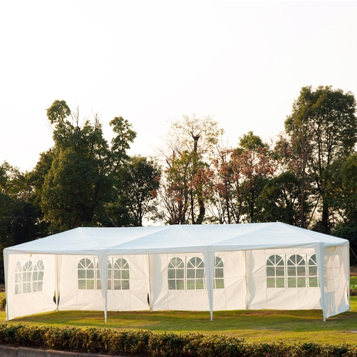 Outsunny 10x30ft Wedding Party Gazebo Tent Portable Folding Garden