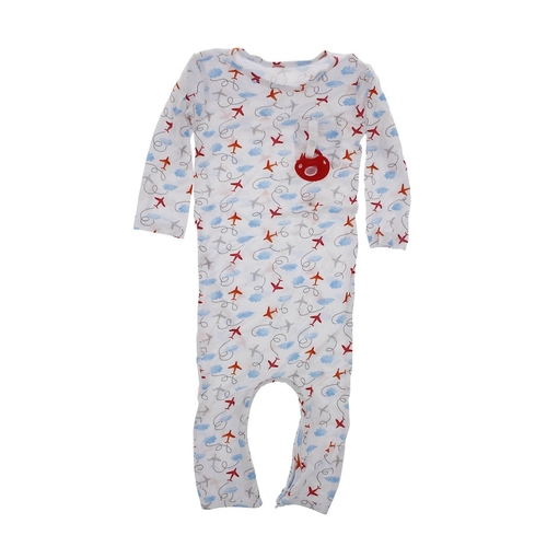 You are Plane Awesome - Doodalou Bamboo Baby Romper - 6 - 9 Months