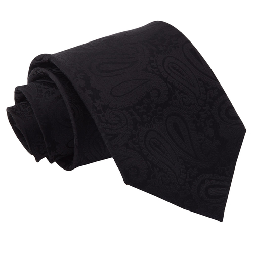 Paisley Classic Tie - Black