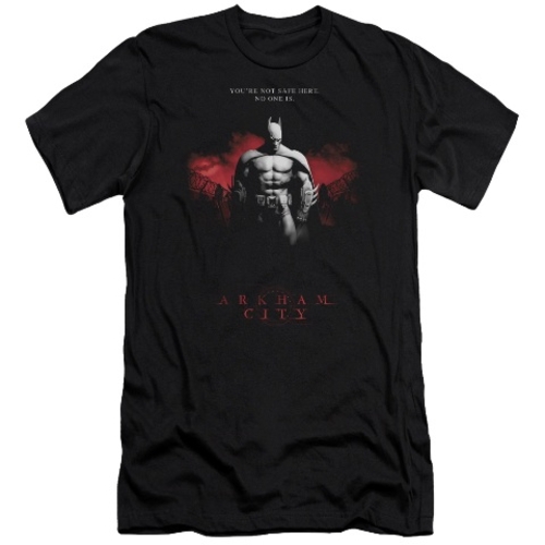 Trevco Arkham City-Standing Strong - Short Sleeve Adult 30-1 Tee - Bla