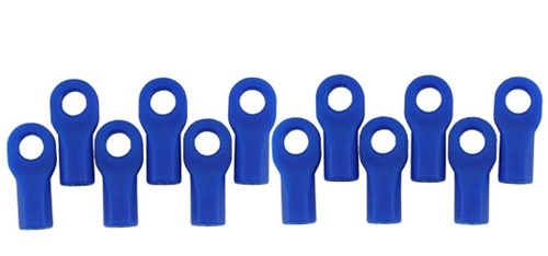RPM RPM80475 Short Rod Ends for Traxxas .1 Vehicles - Blue