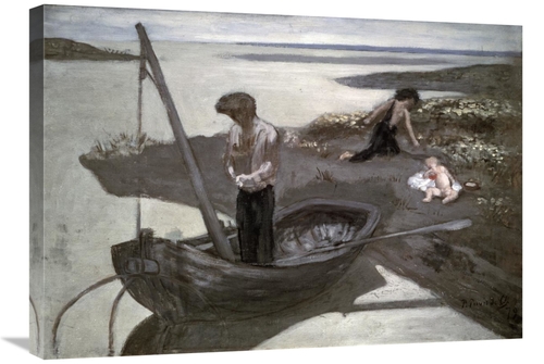 Global Gallery GCS-279497-30-142 30 in. Poor Fisherman - Sketch Art Pr