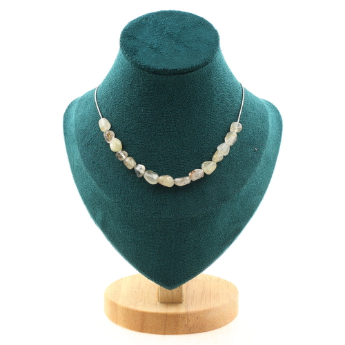 Golden Rutile Quartz from Brazil 15 beads necklace 