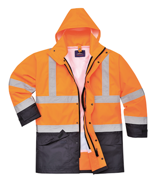 Portwest US768 6XL Hi-Visibility 5-in-1 Waterproof Executive Jacket&#4