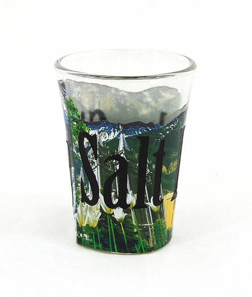 Americaware SGSLC02 Salt Lake City Full Color Etched  Shot Glass