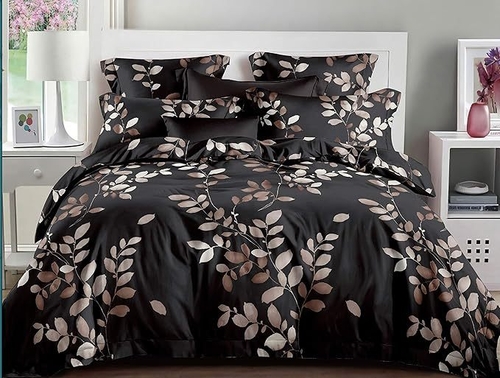 Dwell Luxury Double Bedsheet with 2 Pillow Cover Set