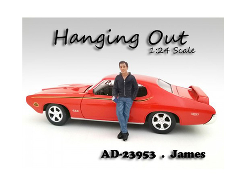 \Hanging Out\" James Figurine / Figure For 1:24 Scale Models by