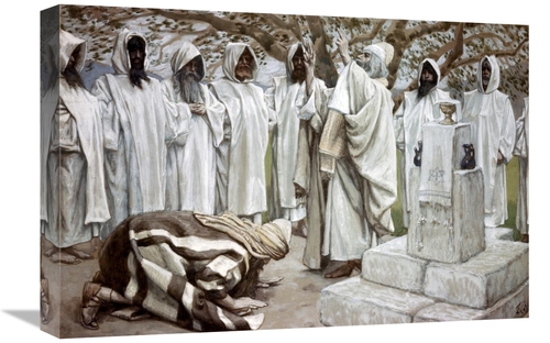 Global Gallery GCS-280446-22-142 22 in. Offerings of Melchizedek Art P