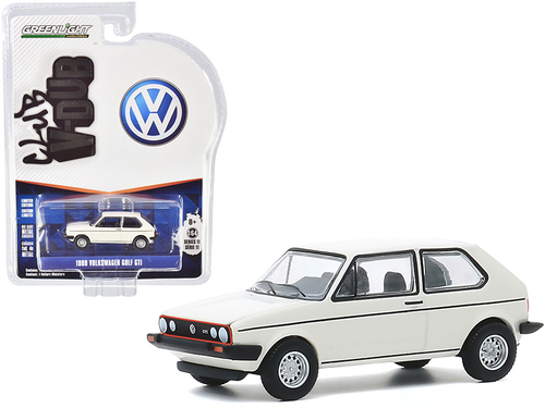 1980 Volkswagen Golf GTI Alpine White \Club Vee V-Dub\" Series 11 1/64