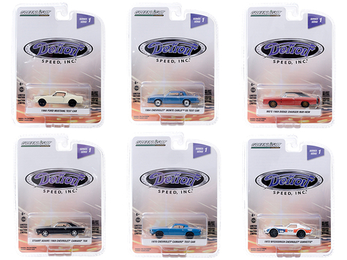 \Detroit Speed Inc.\" Set of 6 pieces Series 1 1/64 Diecast Model Cars