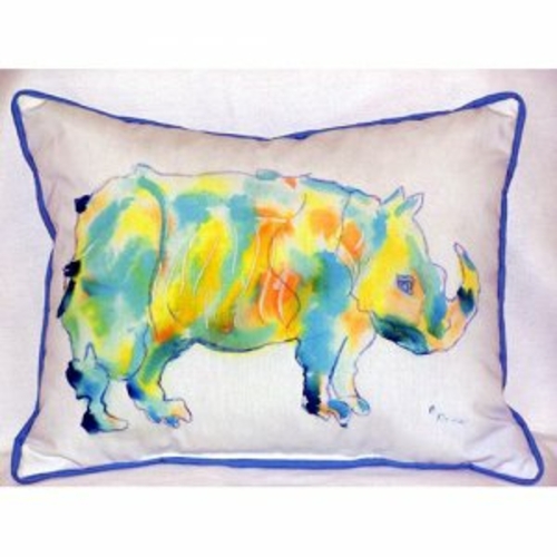 Betsy Drake ZP129 Rhino Indoor & Outdoor Throw Pillow- 20 x 24 in.