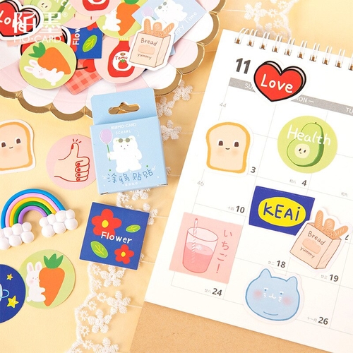 45PCS/PACK Bread Love Sticker Scrapbooking