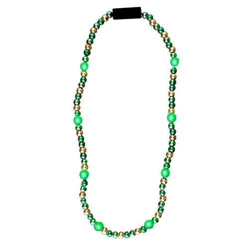 Blinkee 596080 LED Bead Necklace, Green & Gold