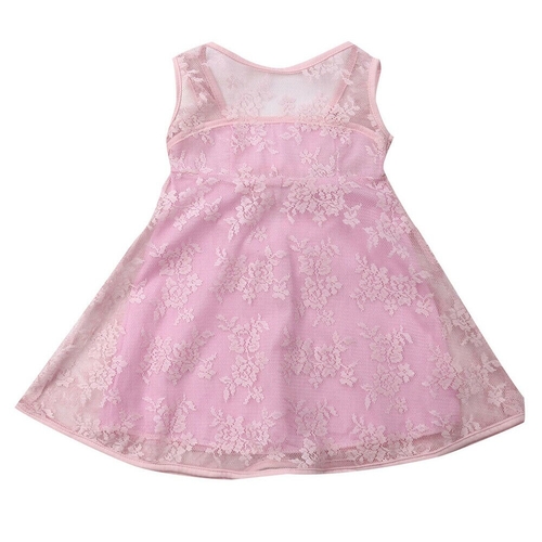 FOCUSNORM Princess Floral Girls Dress Baby Lace