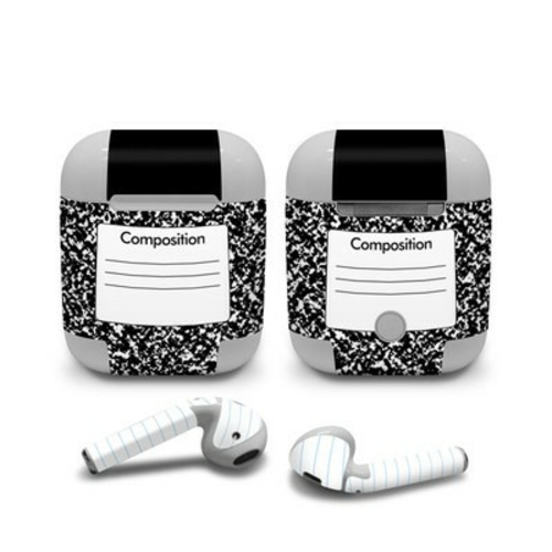 DecalGirl AAP-COMPNTBK Apple Air Pods Skin - Composition Notebook