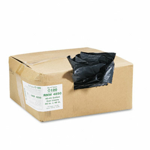Webster RNW4850 ReClaim Can Liners  40-45 gallon  1.25mil  40 x 46  Bl