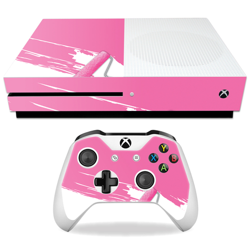 MightySkins MIXBONES-Pink Paint Roller Skin Decal Wrap for Microsoft X