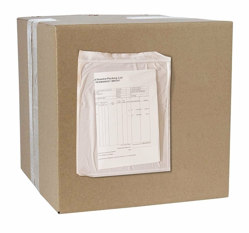 Pack of 500 Adhesive Backed Reclosable Zipper Envelopes 8 x 10.