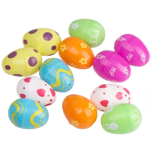 12pcs/pack Handmade Gifts Funny Easter Egg Empty