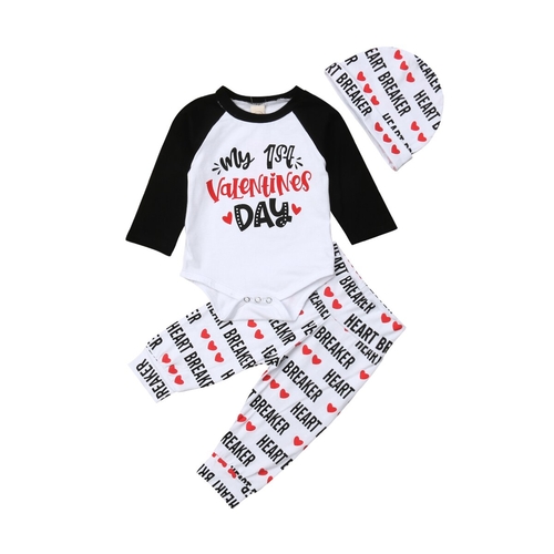 Baby Valentine 3Pcs Clothes Sets Newborn Toddler