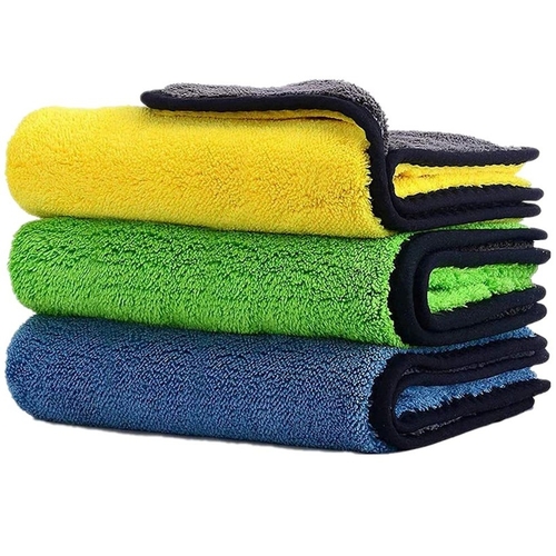 Cloth for Car Cleaning and Detailing, Double Sided, Extra Thick Plush