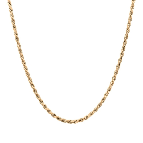 18K Over Sterling Silver 925 Rope Chain 