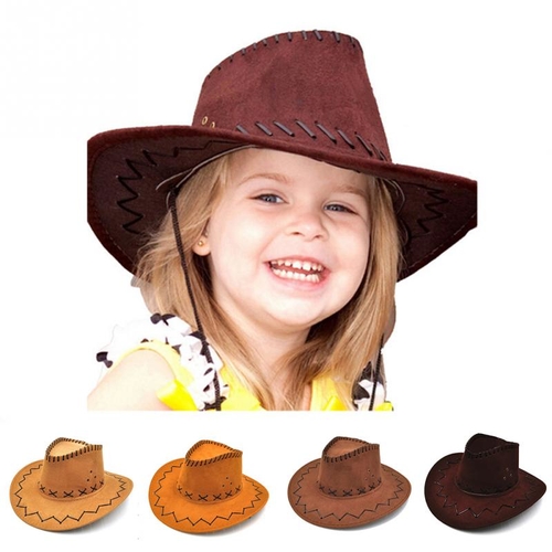 Unisex Cowgirl Cowboy Hat for Child Kids Boy Girl