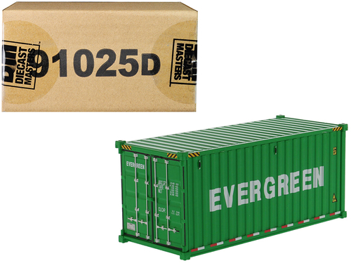 20\' Dry Goods Sea Container \EverGreen\" Green \"Transport Series\"