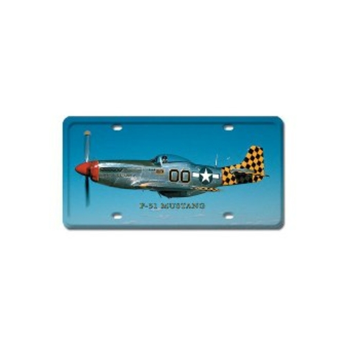 Past Time Signs LP044 P-51 Mustang Aviation License Plate