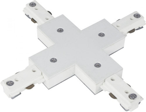 Cal LightingHT-284-WH X Connector with Power Entry for HT Track System