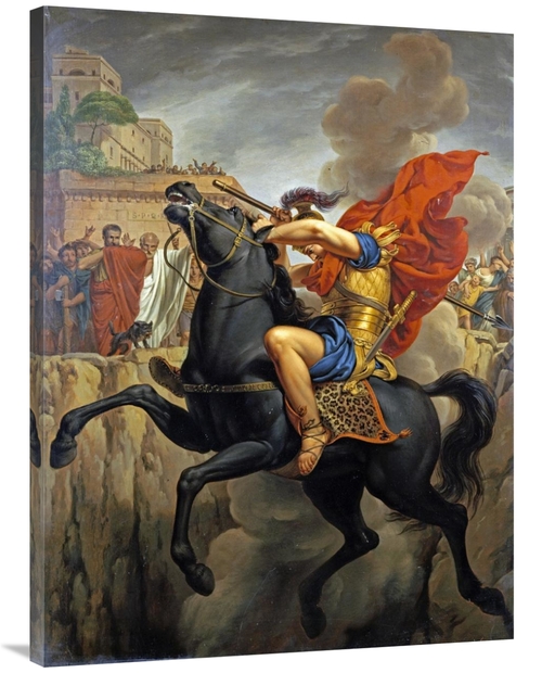 Global Gallery GCS-267986-40-142 40 in. The Death of Marcus Curtius Ar