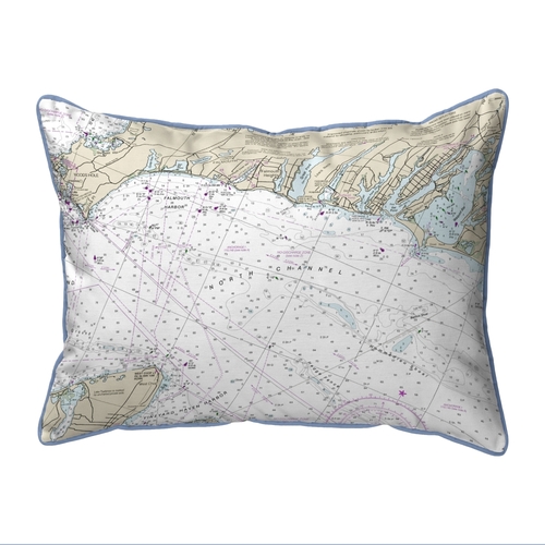 Betsy Drake SN13229FH 11 x 14 in. Falmouth Harbor, MA Nautical Map