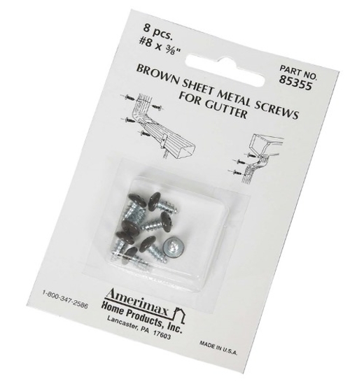 Amerimax 85355 Brown Sheet Metal Screws - 