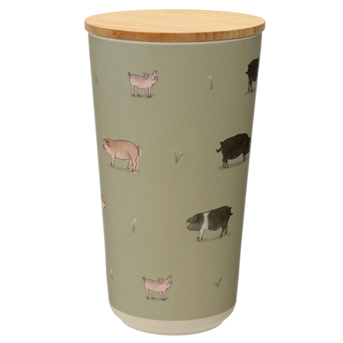 Large Bamboo Composite Storage Jar Willow Farm