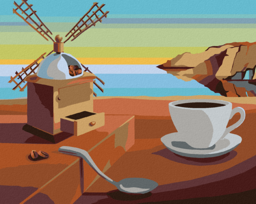 Paint by Numbers - SURREALISTIC COFFEE - INSPIRED BY S. DALI