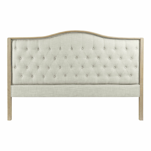 Headboard DKD Home Decor Beige Natural Wood Rubber wood 180 x 10 x 120