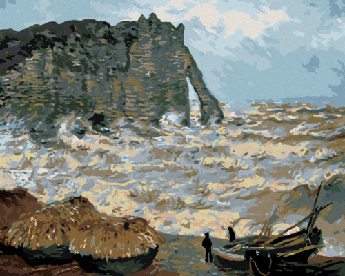 Paint by Numbers - Stormy Sea in Étretat (CLAUDE MONET)