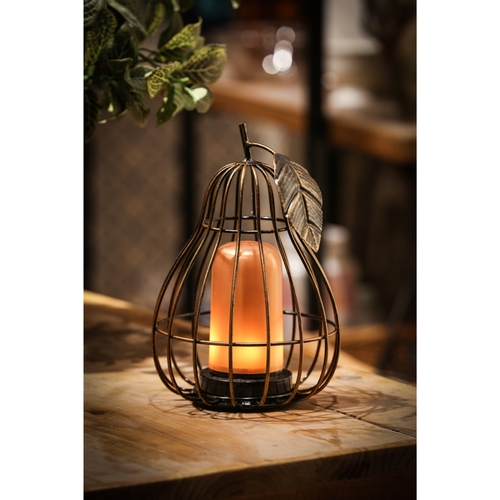 Luxen Home Iron Pear Cage LED Lantern