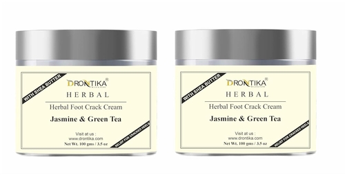 Herbal 100% Ayurvedic Jasmine & Green tea Foot Crack Cream 200GM -